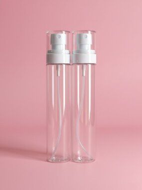Beautiful white fine mist spray bottles